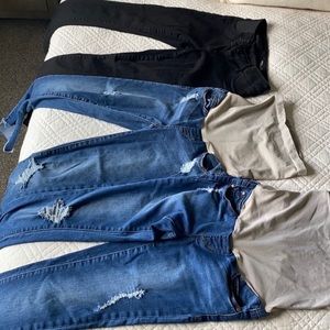 Lot of 3 maternity jeans